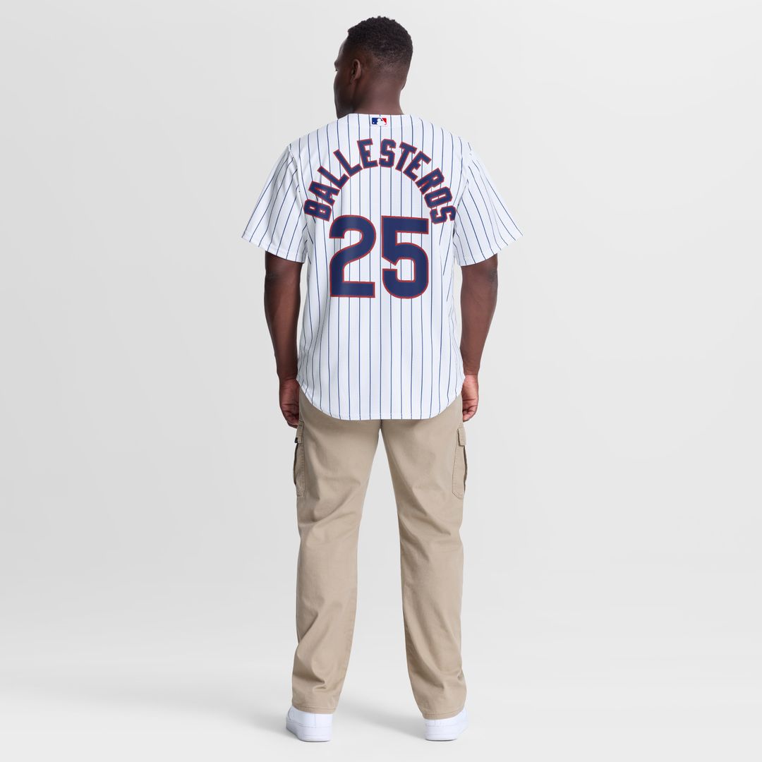 Moisés Ballesteros Chicago Cubs Nike Home Replica Jersey - White Official MLB Team Apparel Baseball Fan Gear