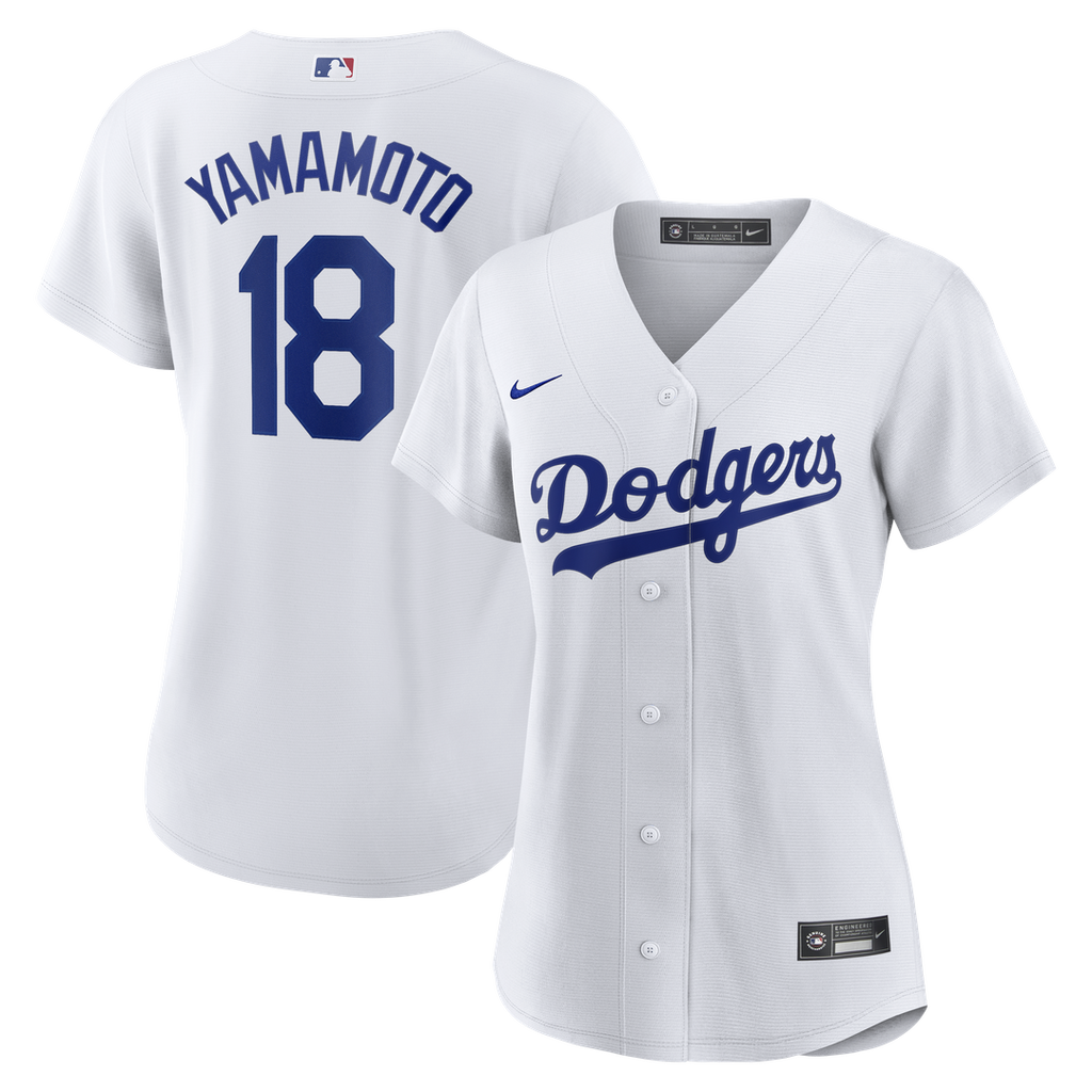Yoshinobu Yamamoto Los Angeles Dodgers Nike Women's Replica Jersey - White Official MLB Team Apparel Baseball Fan Gear