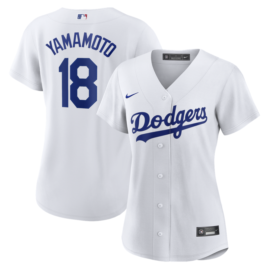 Yoshinobu Yamamoto Los Angeles Dodgers Nike Women's Replica Jersey - White Official MLB Team Apparel Baseball Fan Gear