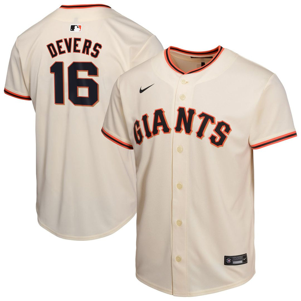 Rafael Devers San Francisco Giants Nike Youth Home Player Game Jersey - Cream Official MLB Team Apparel Baseball Fan Gear