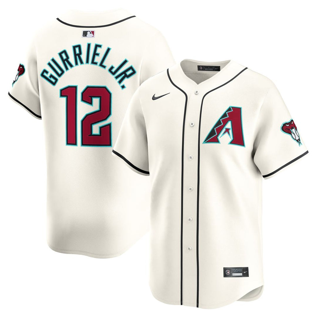 Lourdes Gurriel Jr. Arizona Diamondbacks Nike Home Limited Player Jersey - Cream Official MLB Team Apparel Baseball Fan Gear