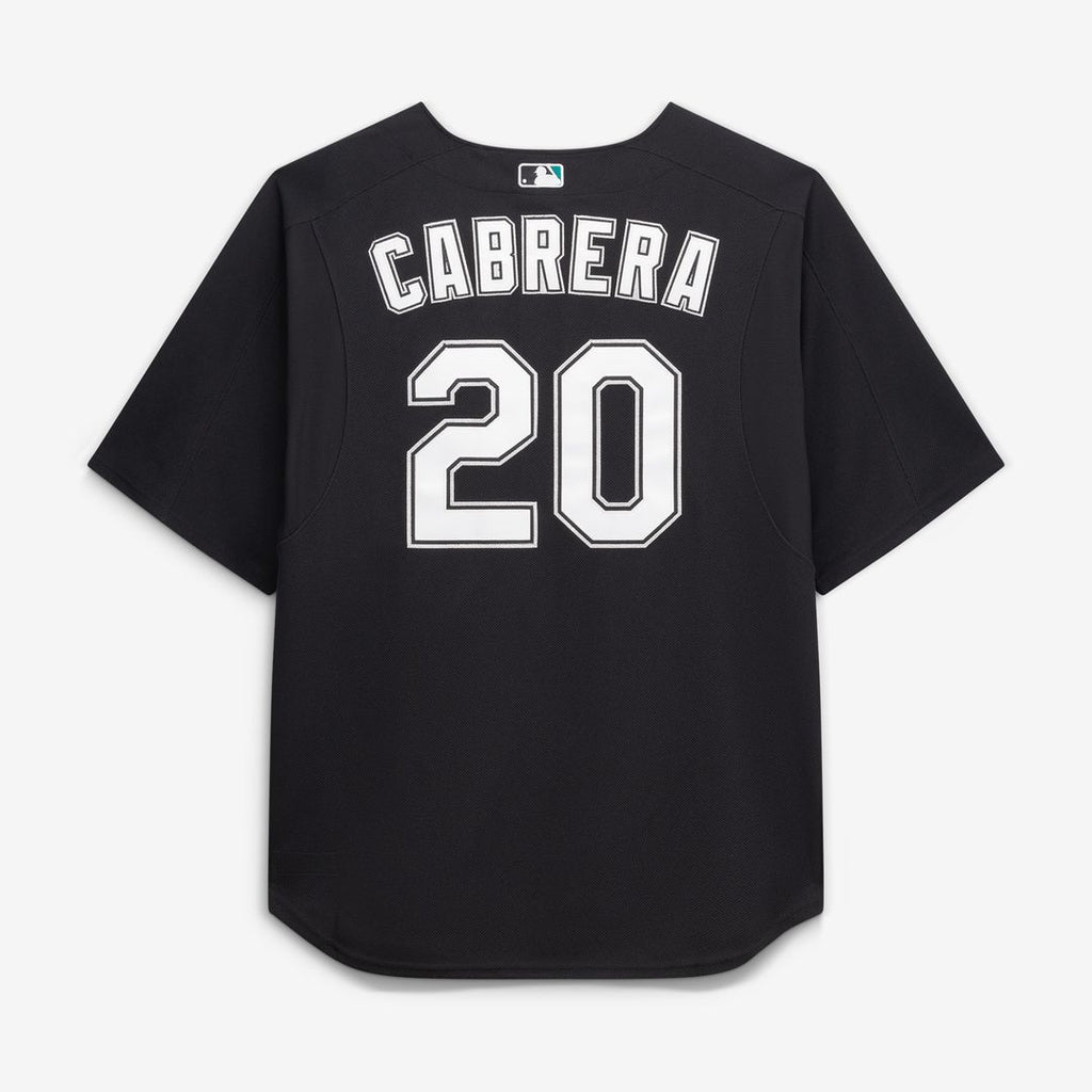 Miguel Cabrera Miami Marlins Mitchell & Ness Big & Tall Cooperstown Mesh Batting Practice Jersey - Black Official MLB Team Apparel Baseball Fan Gear