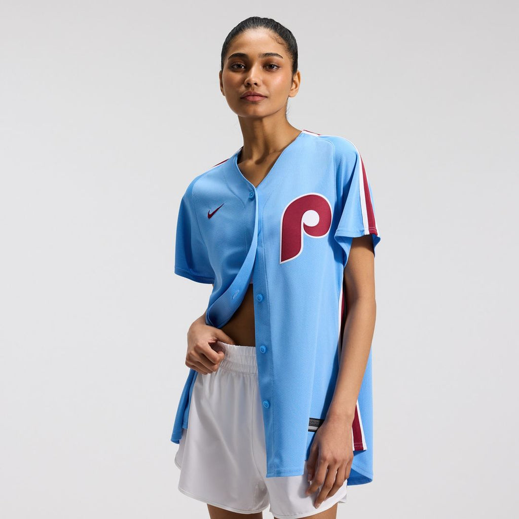 Philadelphia Phillies Nike Women's Alternate Limited Jersey - Light Blue Official MLB Team Apparel Baseball Fan Gear