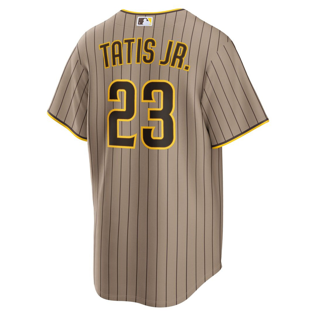 Fernando Tatis Jr. San Diego Padres Nike Alternate Replica Jersey - Sand Official MLB Team Apparel Baseball Fan Gear