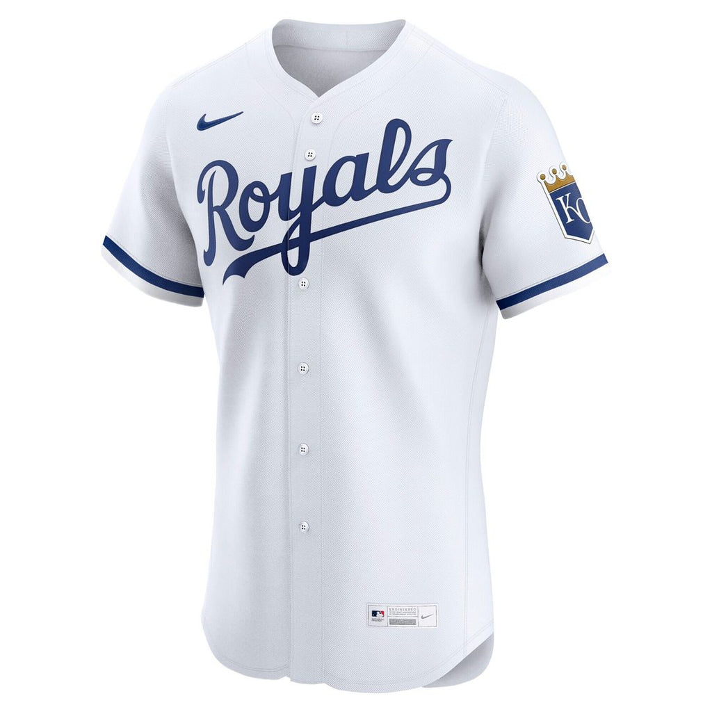 Kansas City Royals Nike Home Elite Jersey - White Official MLB Team Apparel Baseball Fan Gear