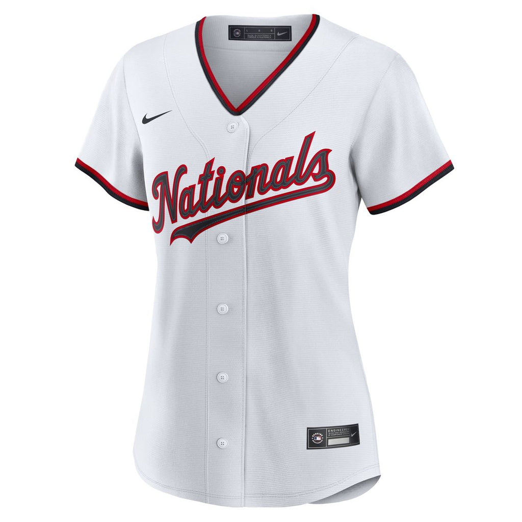 Washington Nationals Nike Women's Home Replica 2.0 Jersey - White Official MLB Team Apparel Baseball Fan Gear