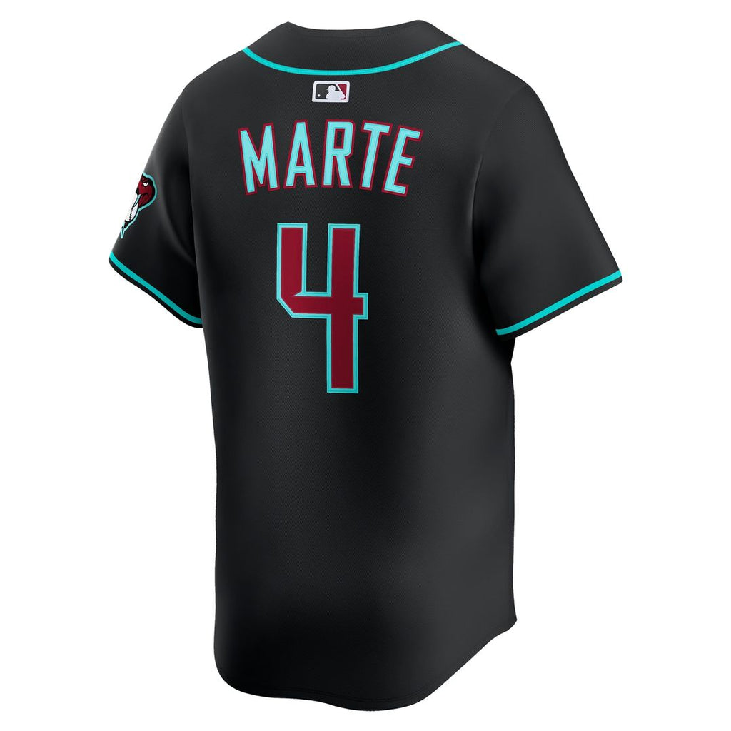 Ketel Marte Arizona Diamondbacks Nike Alternate Limited Jersey - Black Official MLB Team Apparel Baseball Fan Gear