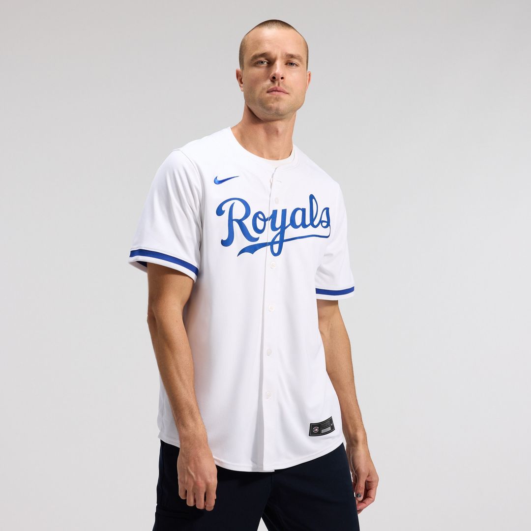 Kansas City Royals Nike Home Limited Jersey - White Official MLB Team Apparel Baseball Fan Gear