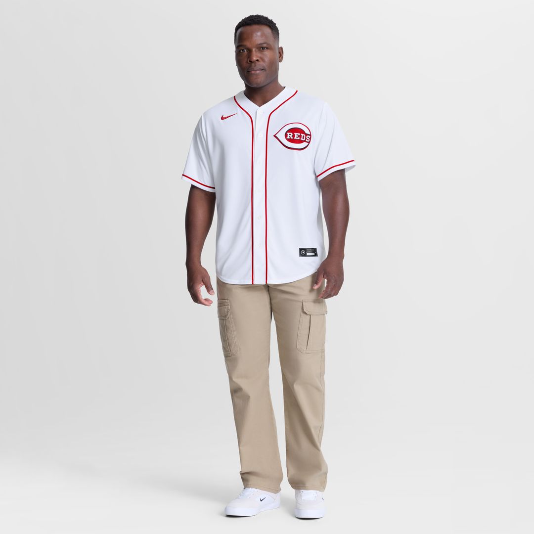 Elly De La Cruz Cincinnati Reds Nike Home Replica Jersey - White Official MLB Team Apparel Baseball Fan Gear