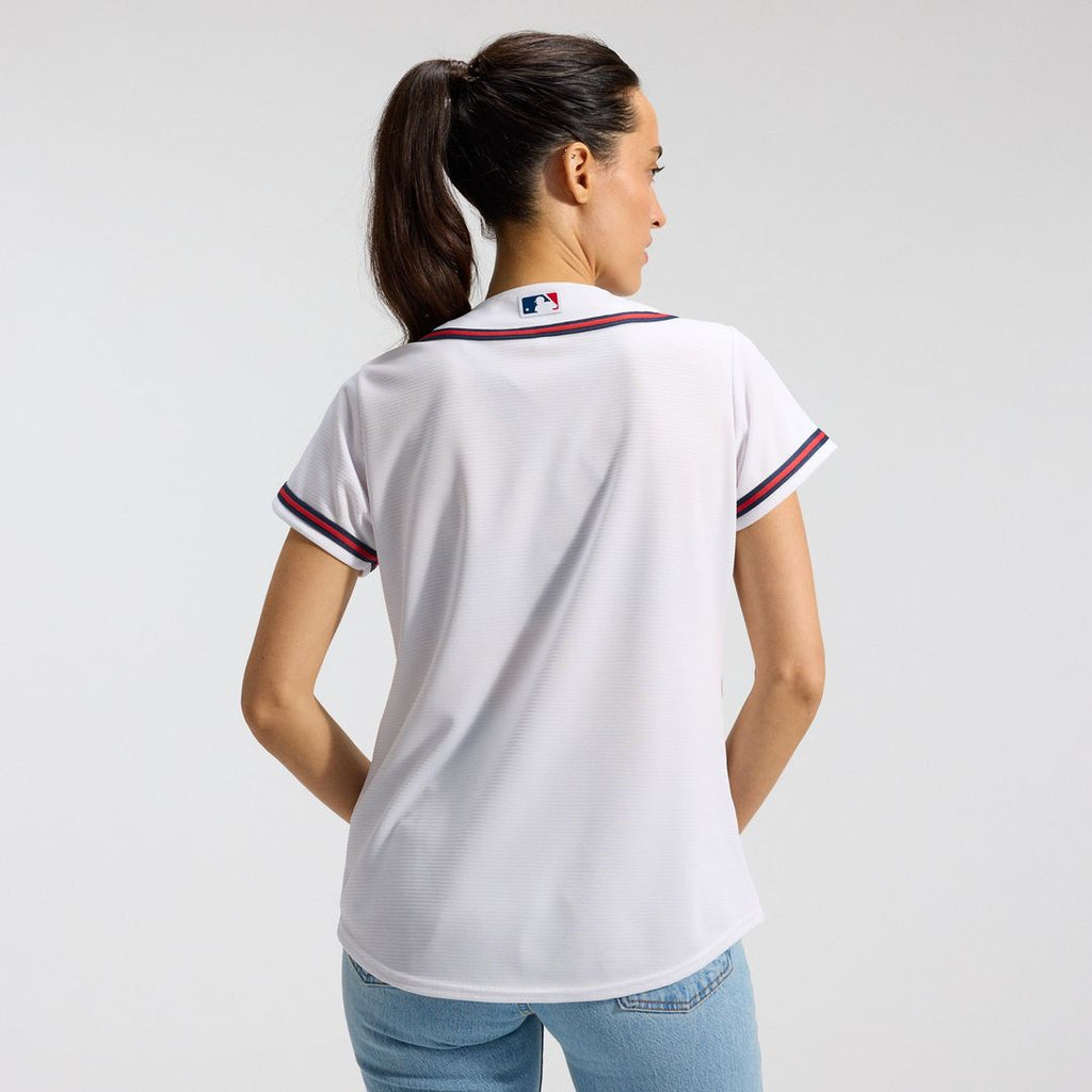 Atlanta Braves Nike Women's Home Replica Team Jersey - White Official MLB Team Apparel Baseball Fan Gear