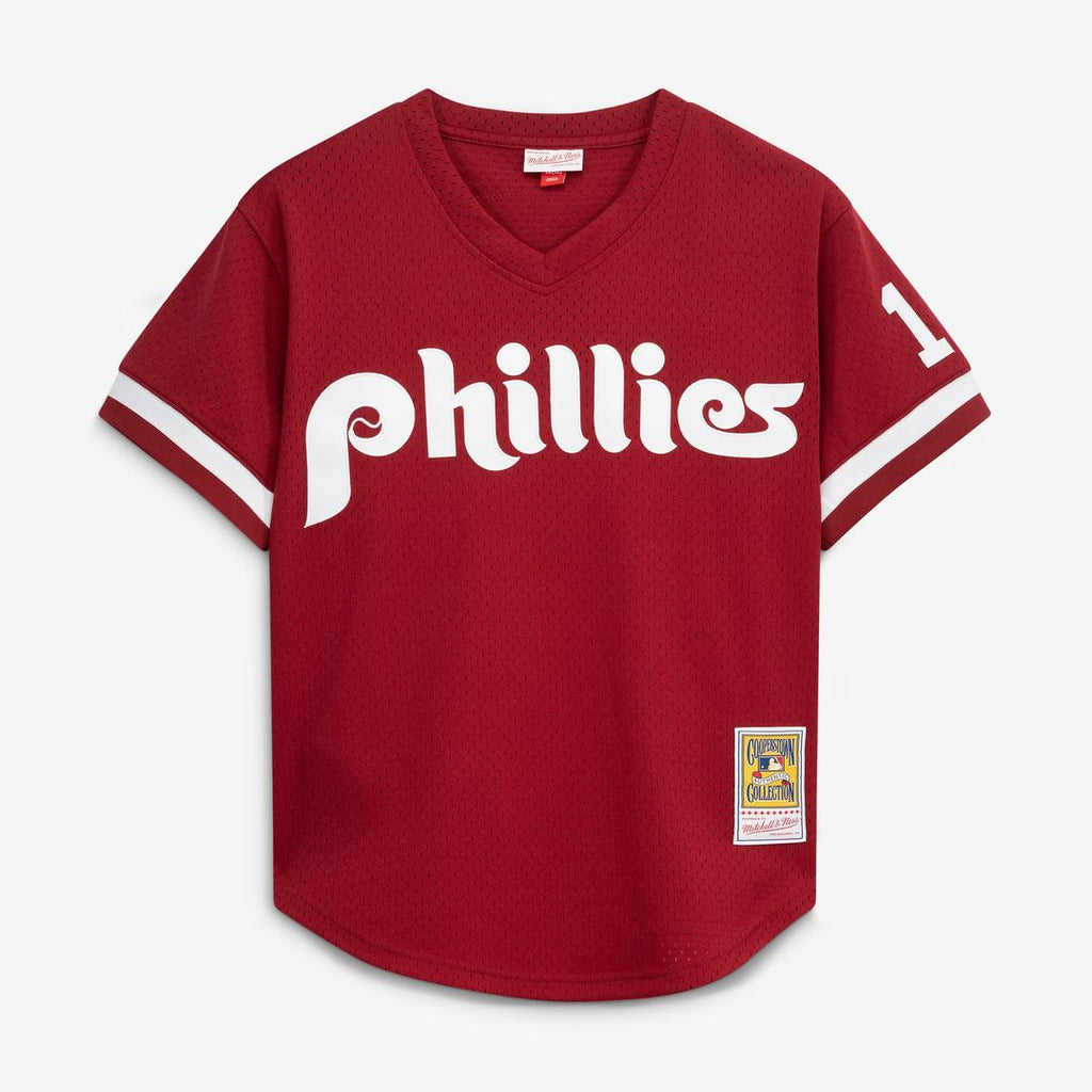 Darren Daulton Philadelphia Phillies Mitchell & Ness Authentic Batting Practice Jersey - Scarlet Official MLB Team Apparel Baseball Fan Gear