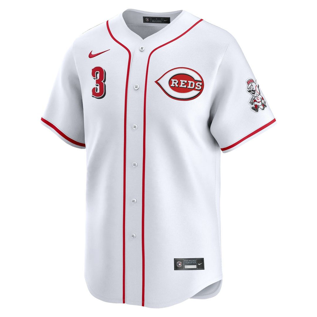 Ke'Bryan Hayes Cincinnati Reds Nike Home Limited Player Jersey - White Official MLB Team Apparel Baseball Fan Gear