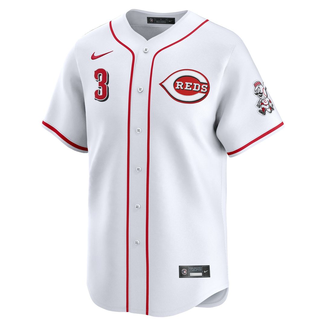 Ke'Bryan Hayes Cincinnati Reds Nike Home Limited Player Jersey - White Official MLB Team Apparel Baseball Fan Gear
