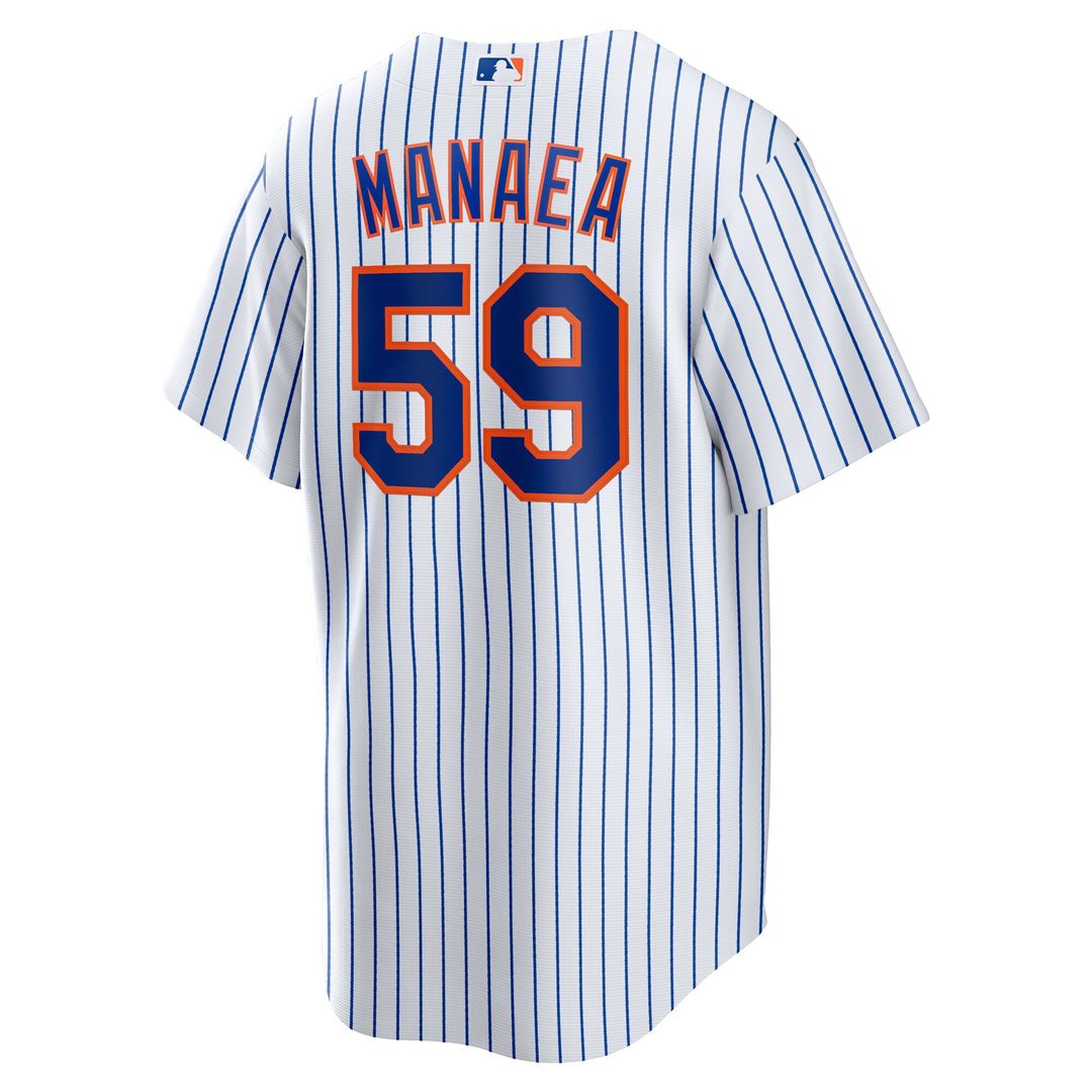 Sean Manaea New York Mets Nike Home Replica Jersey - White Official MLB Team Apparel Baseball Fan Gear