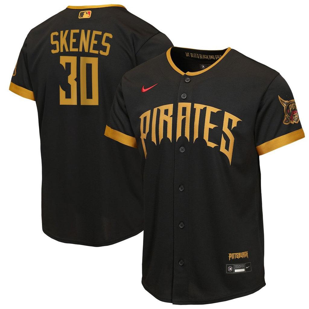 Paul Skenes Pittsburgh Pirates Nike Youth 2026 City Connect Stadium Jersey - Black Official MLB Team Apparel Baseball Fan Gear