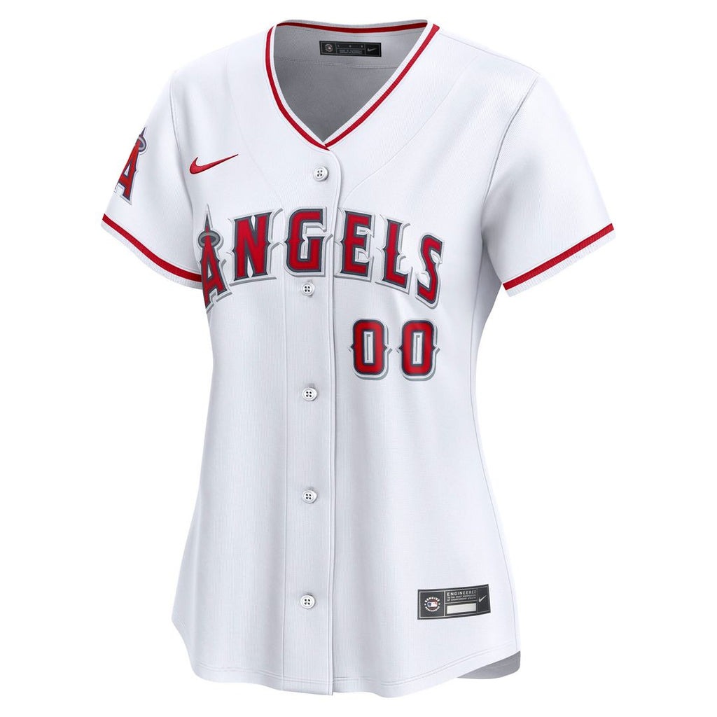 Los Angeles Angels Nike Women's Home Limited Custom Jersey - White Official MLB Team Apparel Baseball Fan Gear