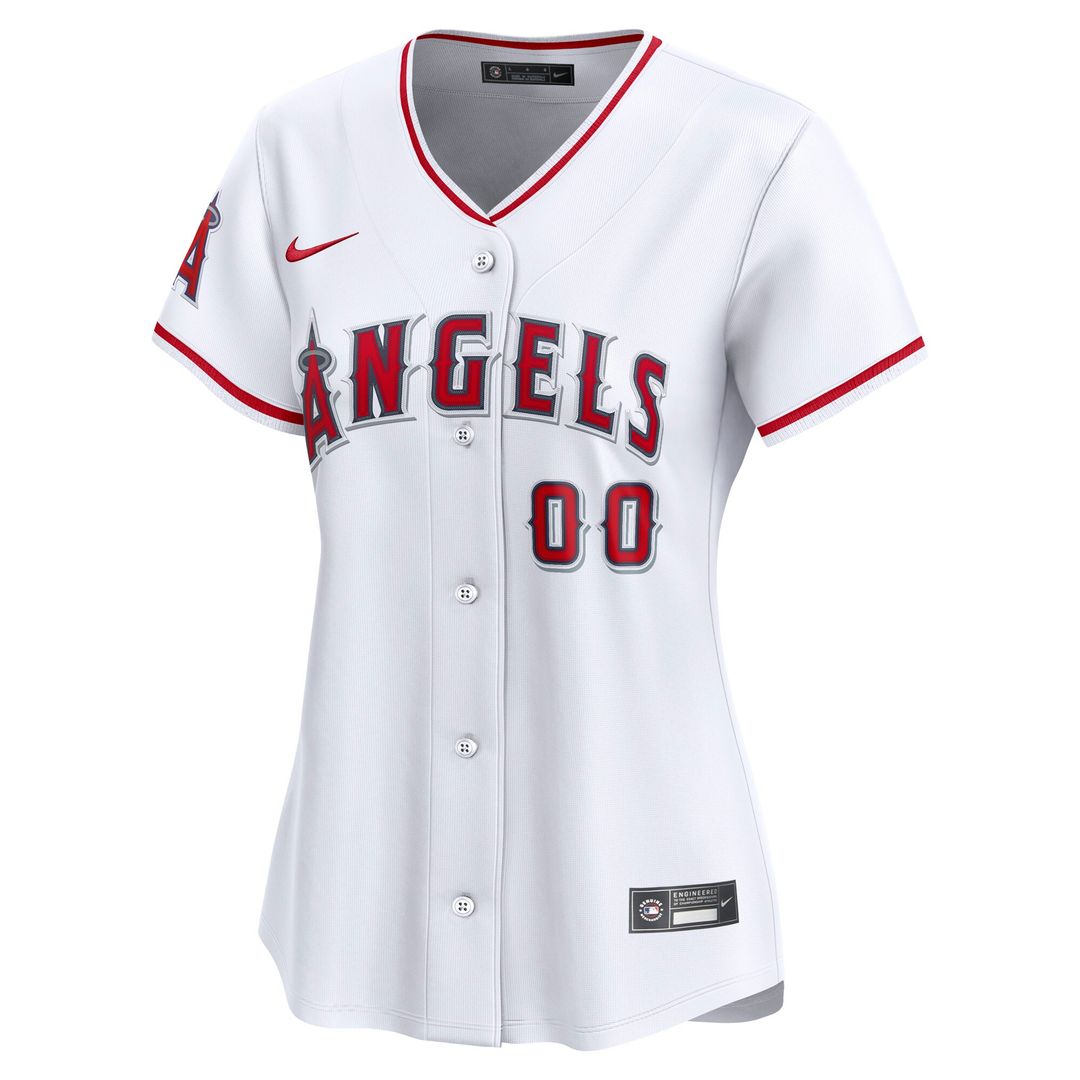 Los Angeles Angels Nike Women's Home Limited Custom Jersey - White Official MLB Team Apparel Baseball Fan Gear