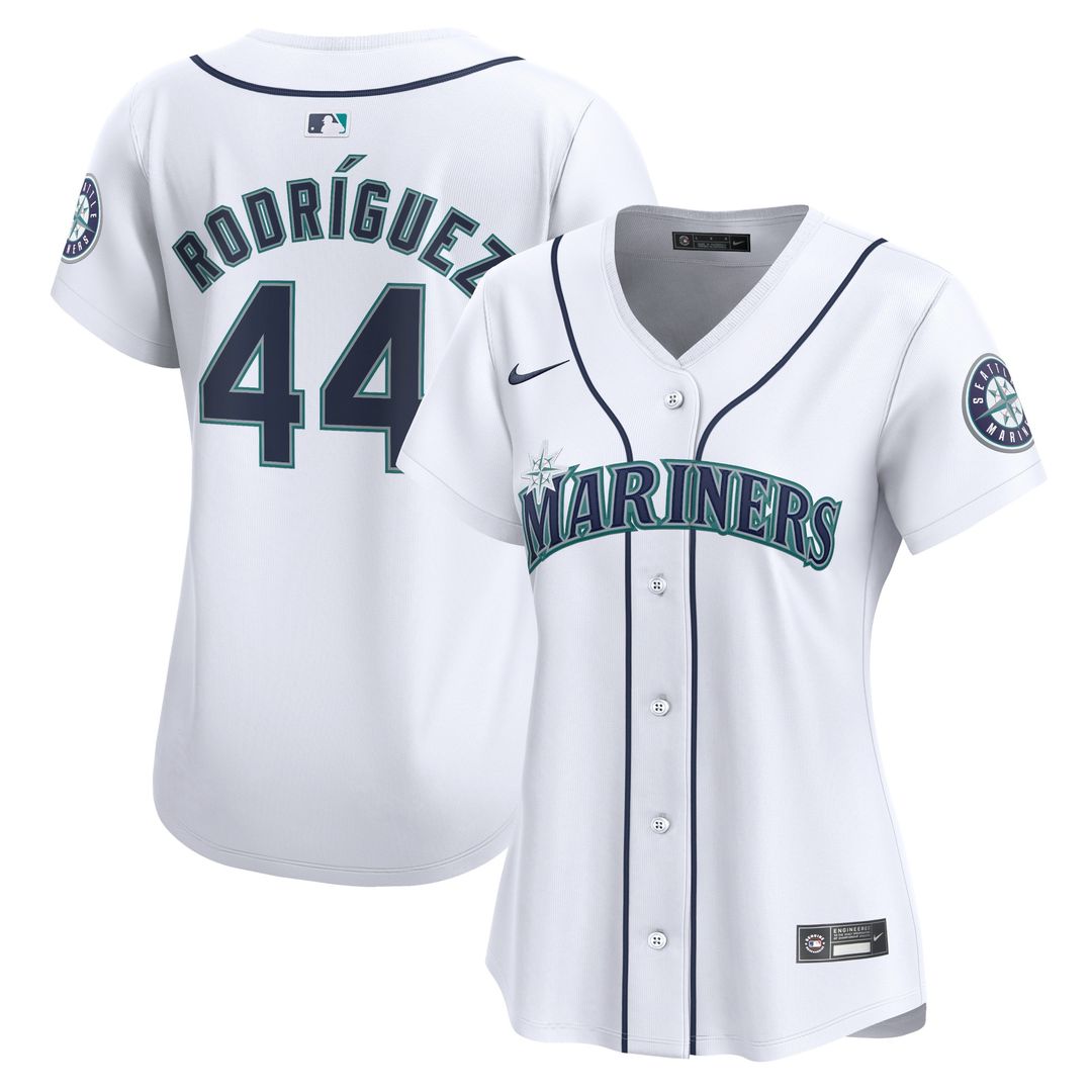 Julio Rodríguez Seattle Mariners Nike Women's Home Limited Player Jersey - White Official MLB Team Apparel Baseball Fan Gear