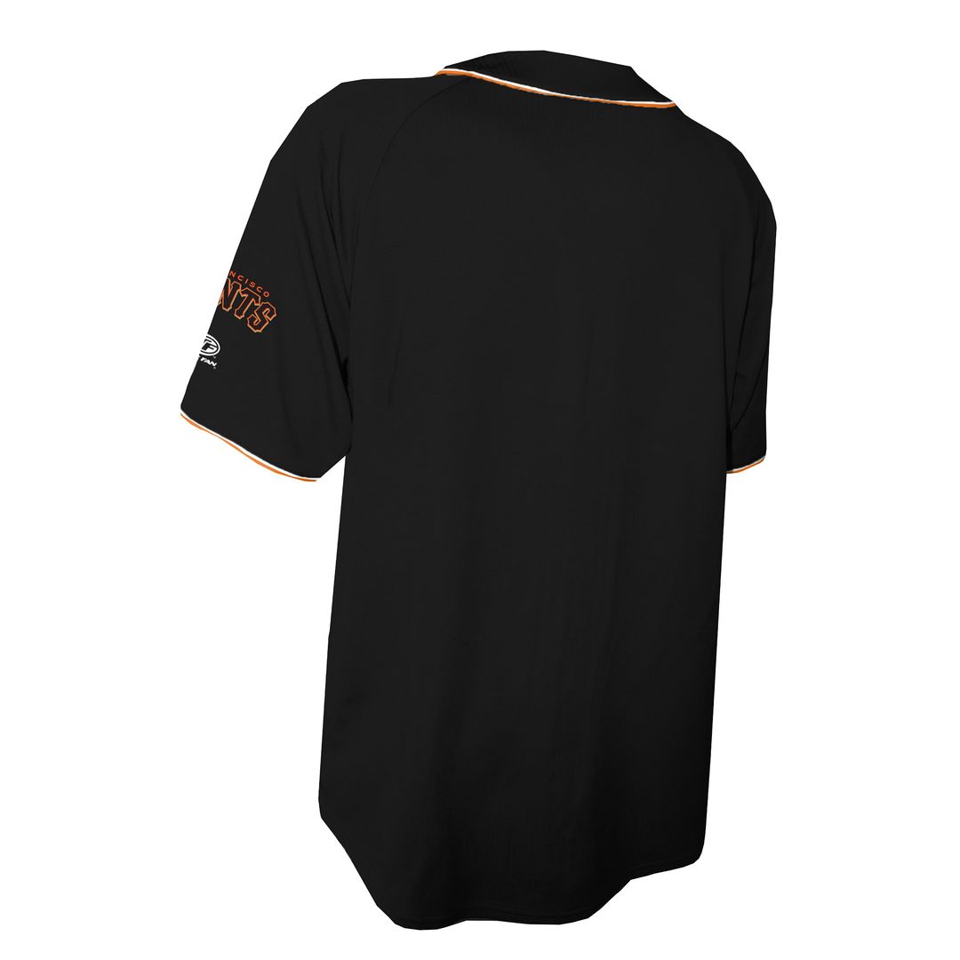 San Francisco Giants Stitches Team Color Full-Button Fashion Jersey - Black Official MLB Team Apparel Baseball Fan Gear