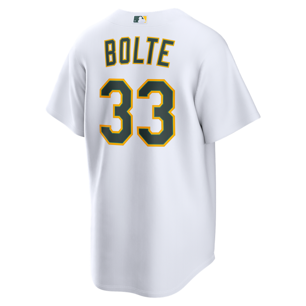 Henry Bolte Athletics Nike Home Replica Jersey - White Official MLB Team Apparel Baseball Fan Gear