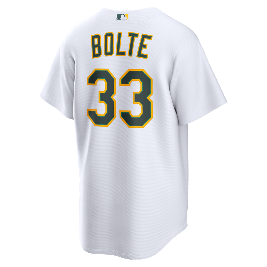 Henry Bolte Athletics Nike Home Replica Jersey - White Official MLB Team Apparel Baseball Fan Gear