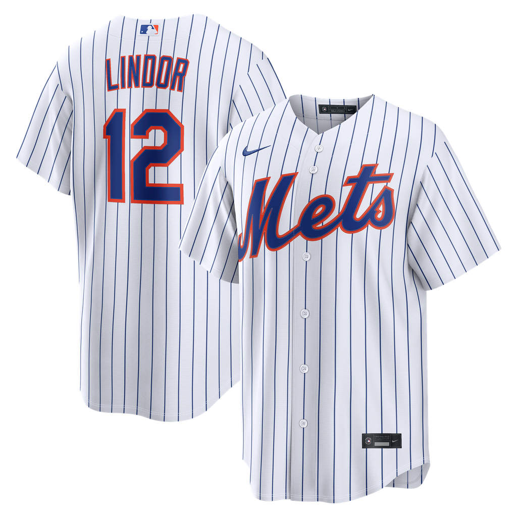 Francisco Lindor New York Mets Nike Home Replica Jersey - White Official MLB Team Apparel Baseball Fan Gear