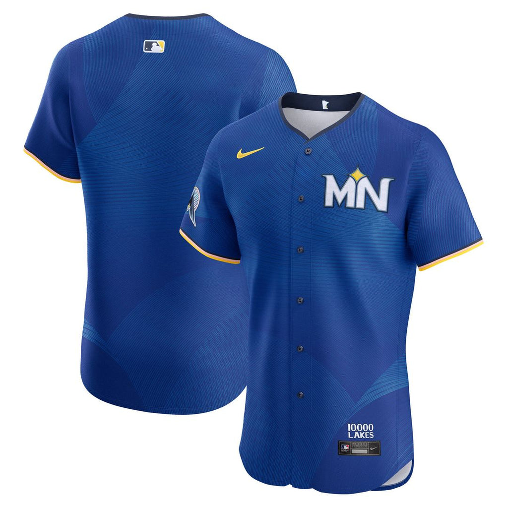 Minnesota Twins Nike City Connect Elite Jersey - Royal Official MLB Team Apparel Baseball Fan Gear