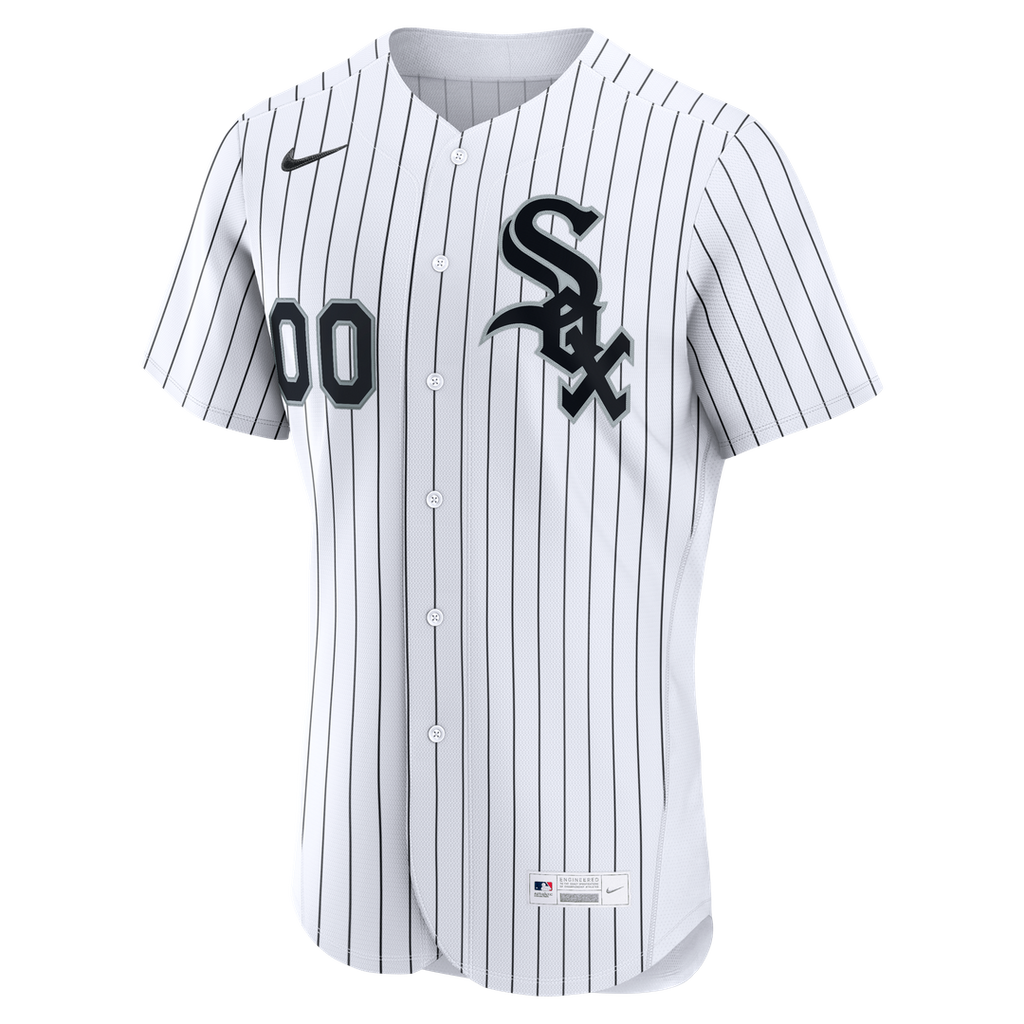 Chicago White Sox Nike Home Authentic Custom Jersey - White Official MLB Team Apparel Baseball Fan Gear