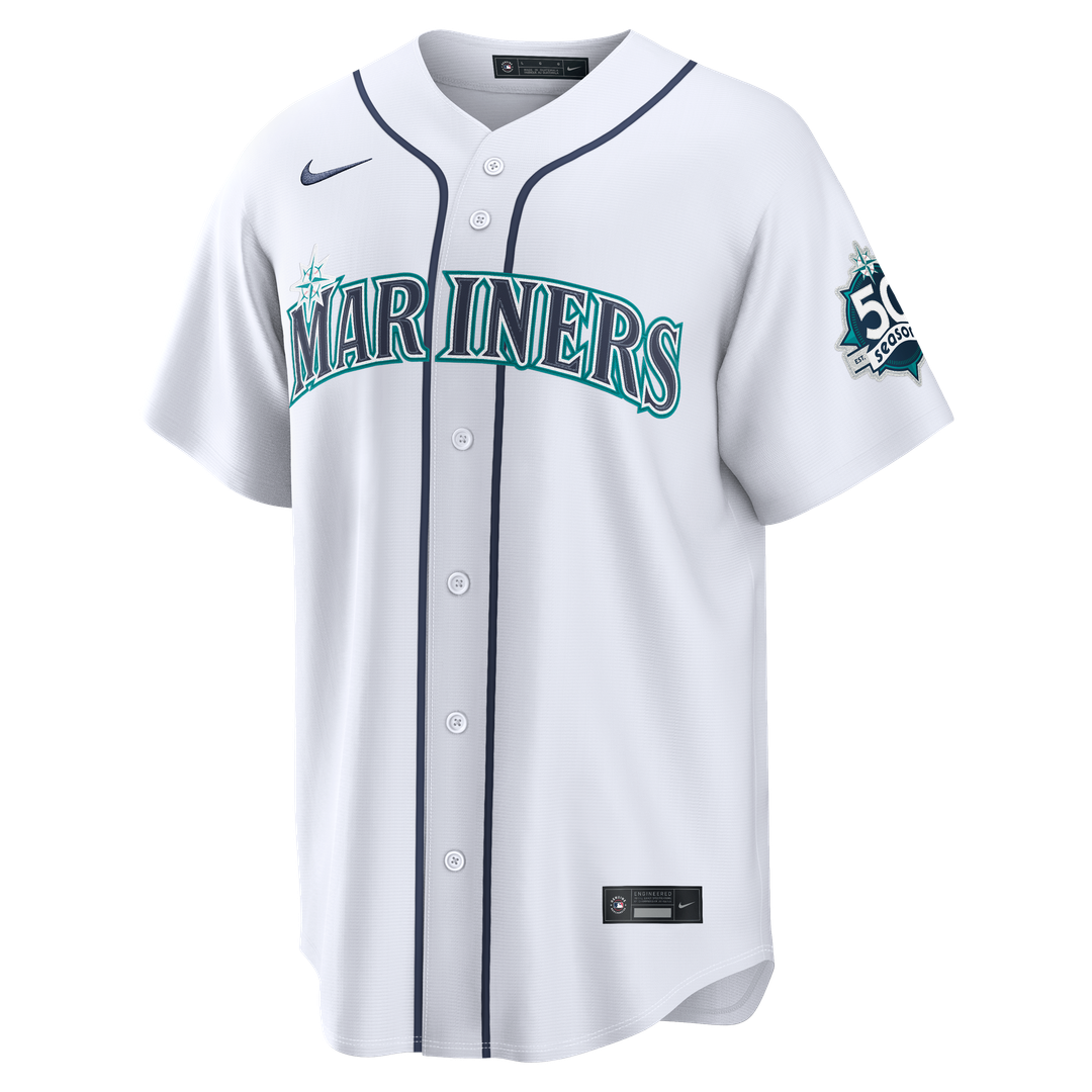Julio Rodríguez Seattle Mariners Nike Alternate Stadium 50th Season Patch Jersey - Teal Official MLB Team Apparel Baseball Fan Gear