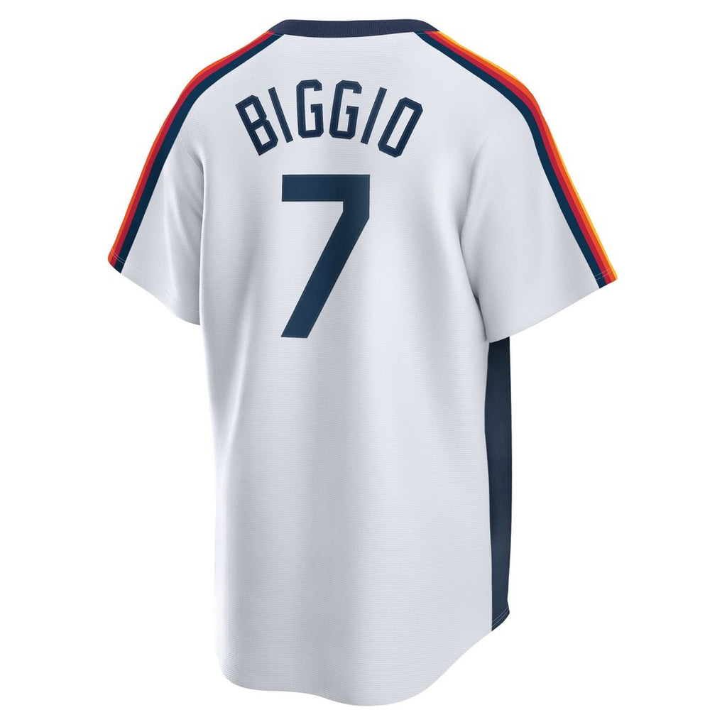 Craig Biggio Houston Astros Nike Home Cooperstown Collection Logo Player Jersey - White Official MLB Team Apparel Baseball Fan Gear