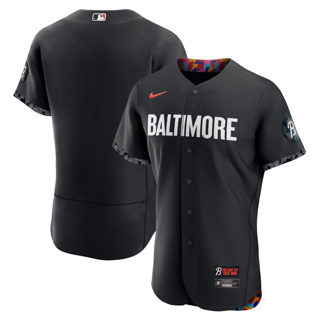 Baltimore Orioles Nike City Connect Authentic Jersey - Black Official MLB Team Apparel Baseball Fan Gear