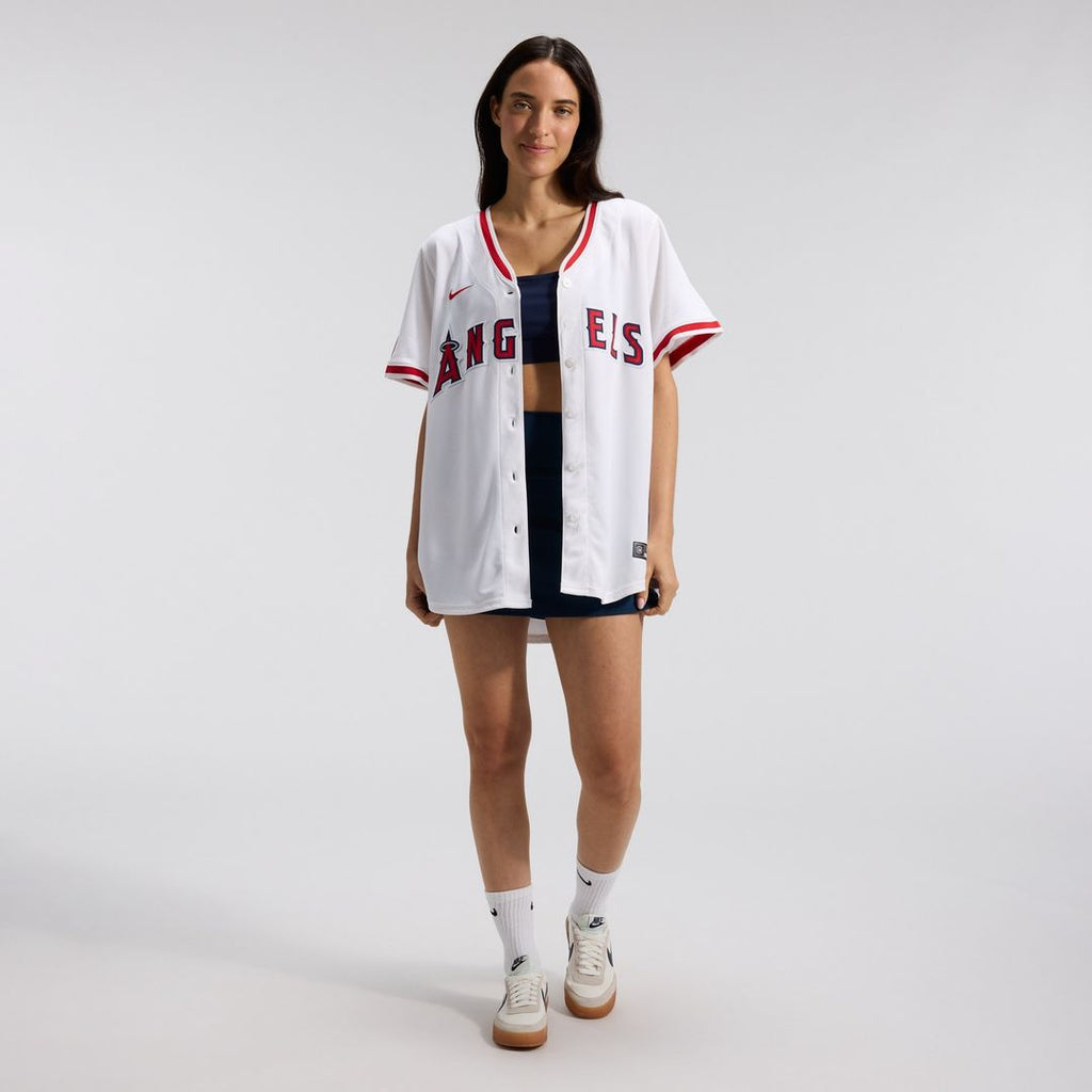 Los Angeles Angels Nike Women's Home Limited Jersey - White Official MLB Team Apparel Baseball Fan Gear
