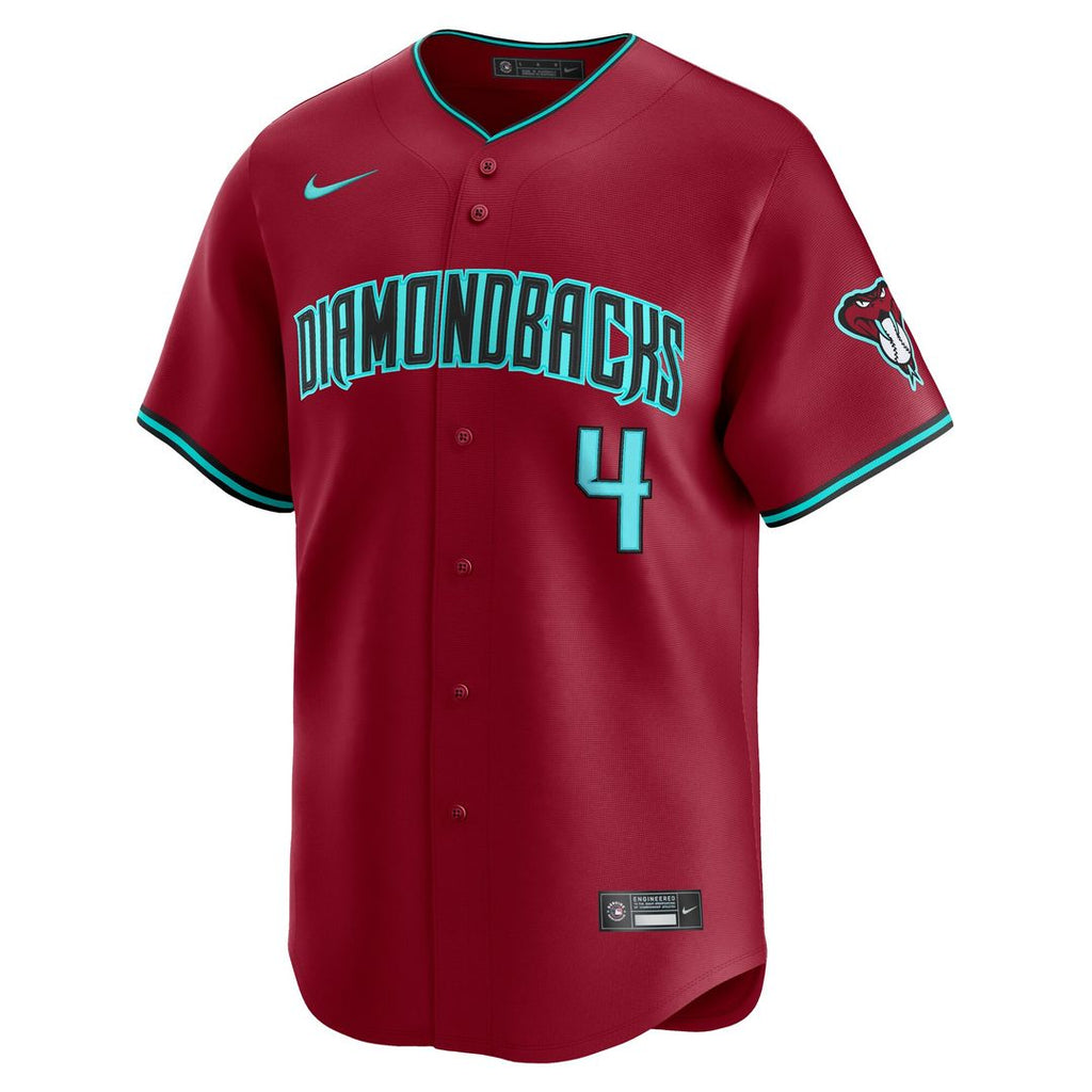 Ketel Marte Arizona Diamondbacks Nike Alternate Limited Jersey - Black Official MLB Team Apparel Baseball Fan Gear