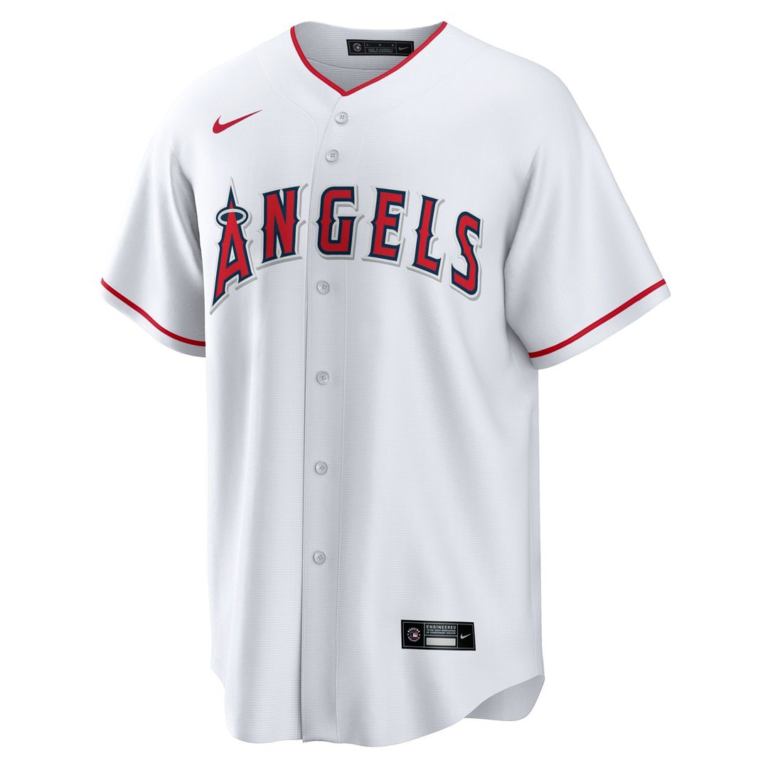 Logan O'Hoppe Los Angeles Angels Nike Home Replica Jersey - White Official MLB Team Apparel Baseball Fan Gear