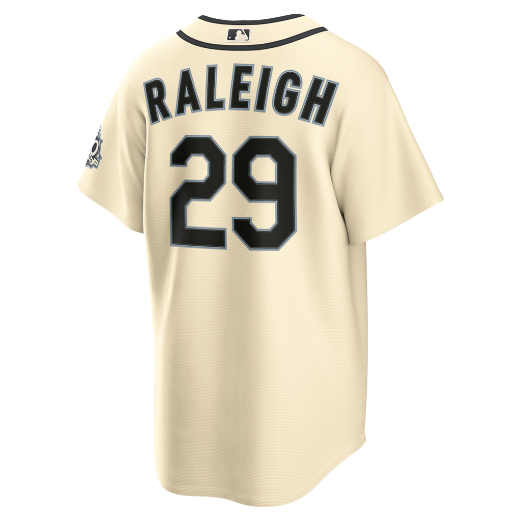 Cal Raleigh Seattle Mariners Nike Alternate Stadium Jersey - Cream Official MLB Team Apparel Baseball Fan Gear