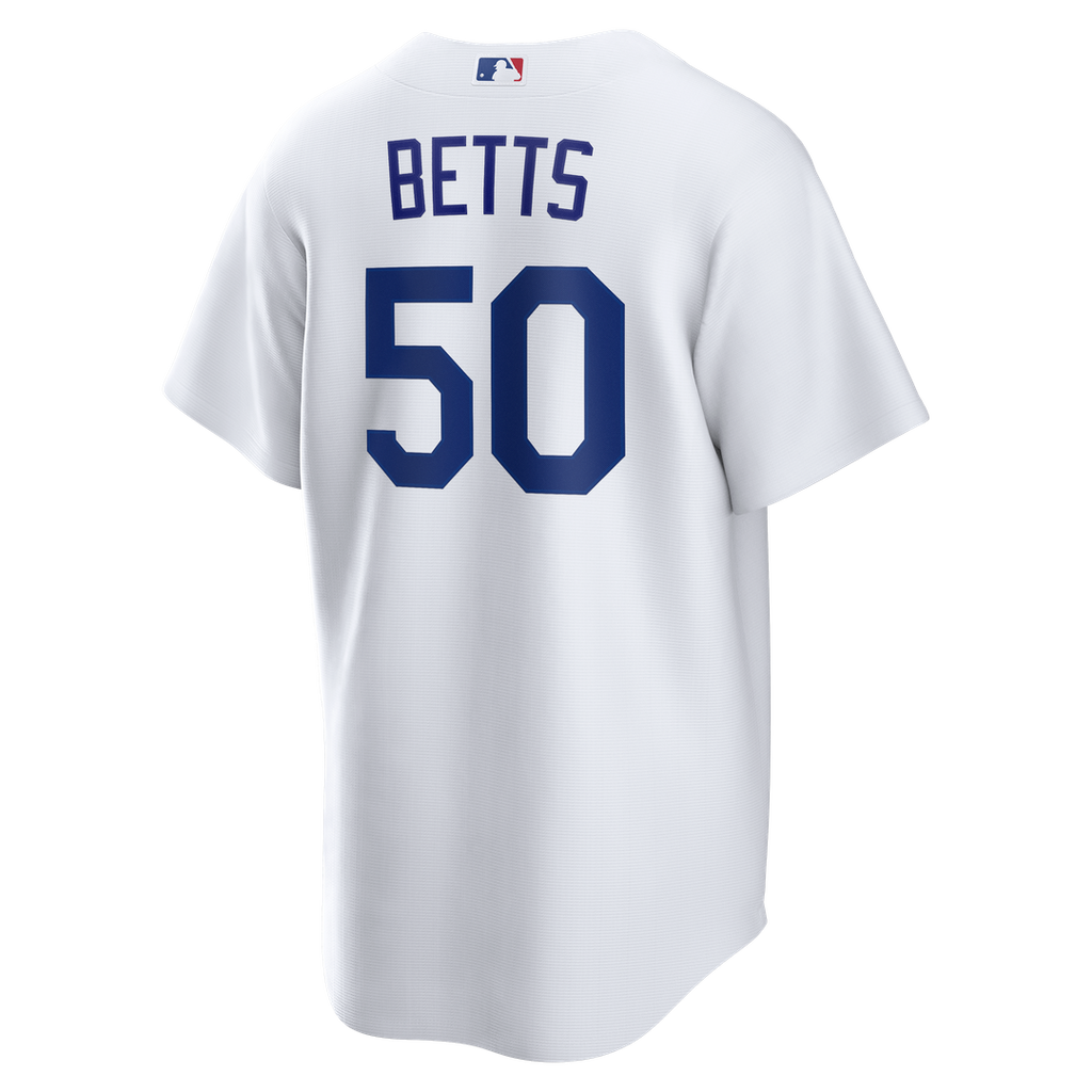 Mookie Betts Los Angeles Dodgers Nike Home Replica Jersey - White Official MLB Team Apparel Baseball Fan Gear