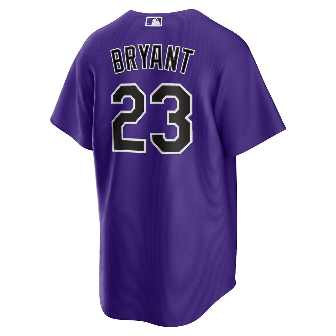 Kris Bryant Colorado Rockies Nike Alternate Replica Player Jersey - Purple Official MLB Team Apparel Baseball Fan Gear