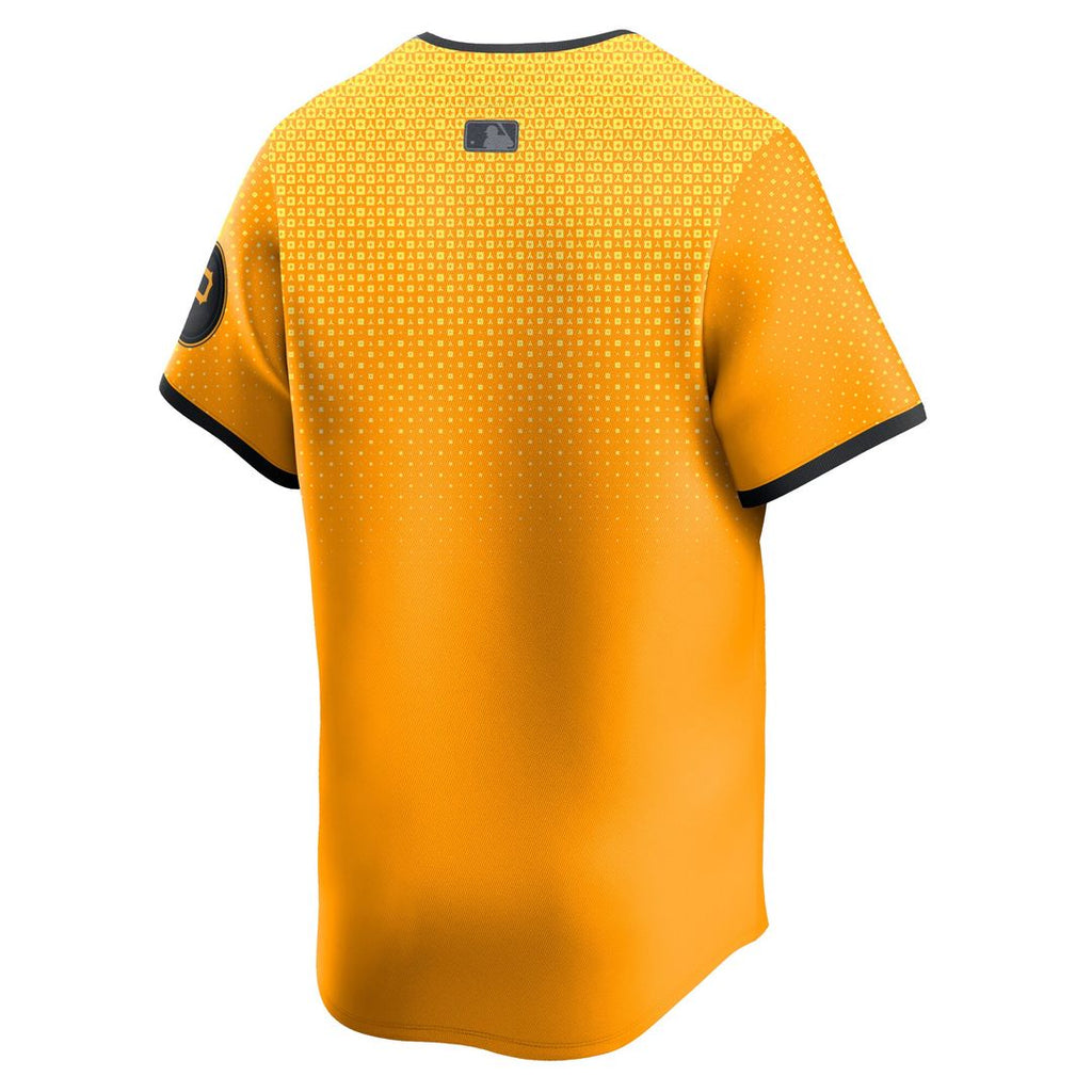 Pittsburgh Pirates Nike City Connect Limited Jersey - Gold Official MLB Team Apparel Baseball Fan Gear