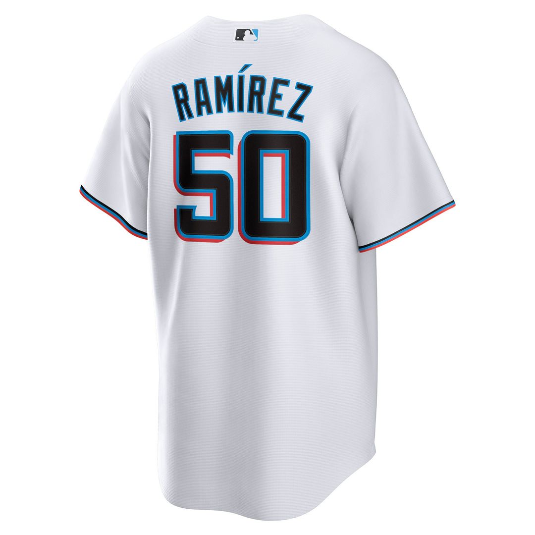 Agustín Ramírez Miami Marlins Nike Home Replica Jersey - White Official MLB Team Apparel Baseball Fan Gear