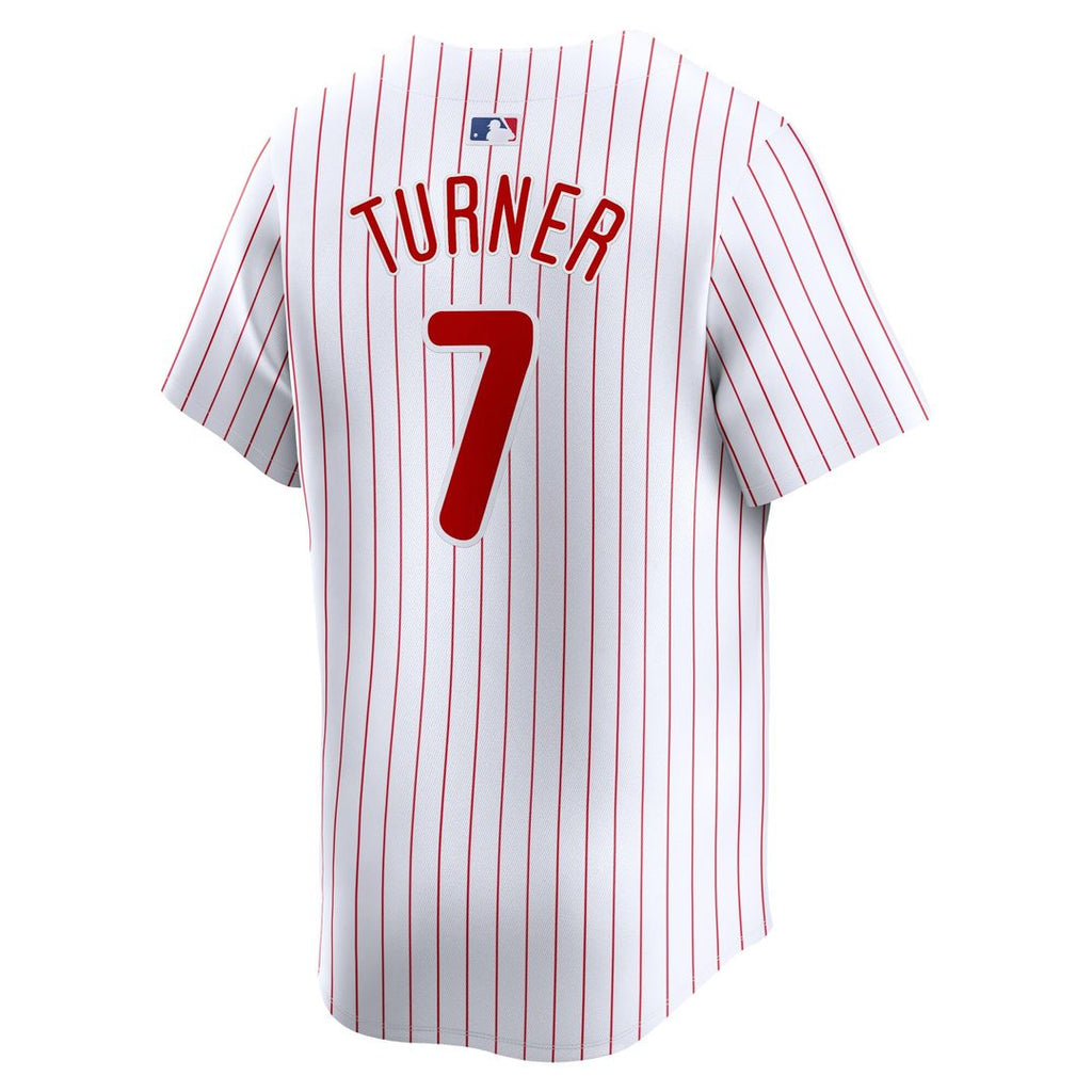 Trea Turner Philadelphia Phillies Nike Home Limited Player Jersey - White Official MLB Team Apparel Baseball Fan Gear