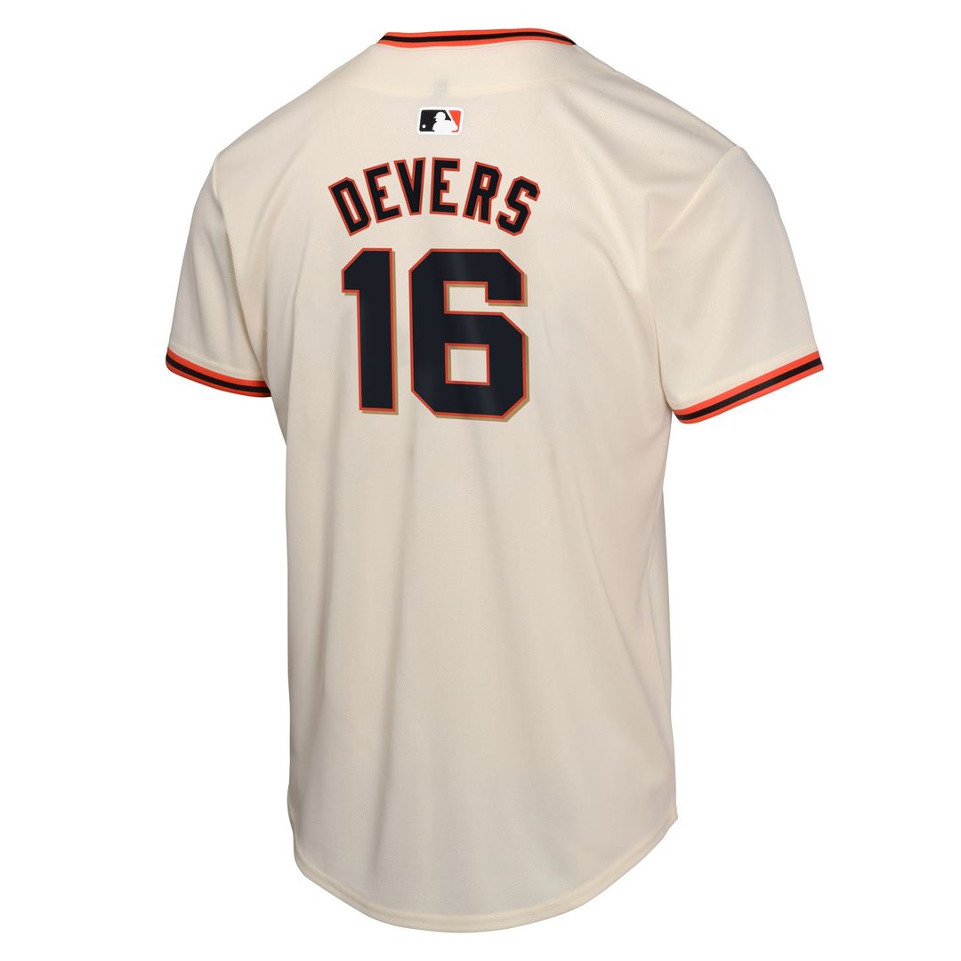 Rafael Devers San Francisco Giants Nike Youth Home Player Game Jersey - Cream Official MLB Team Apparel Baseball Fan Gear