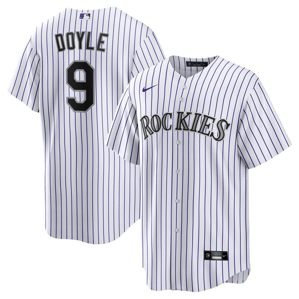 Brenton Doyle Colorado Rockies Nike Home Replica Jersey - White Official MLB Team Apparel Baseball Fan Gear