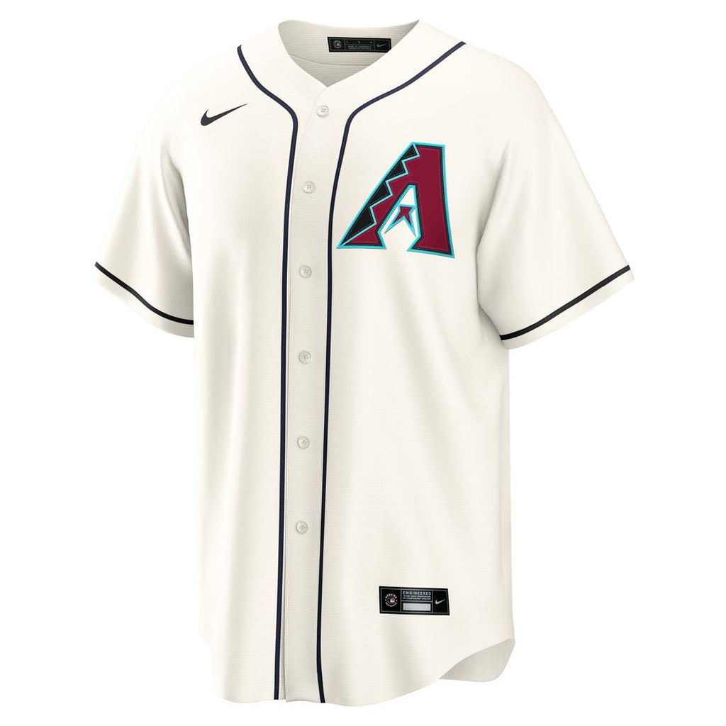 Arizona Diamondbacks Nike Home Custom Replica Jersey - Cream Official MLB Team Apparel Baseball Fan Gear