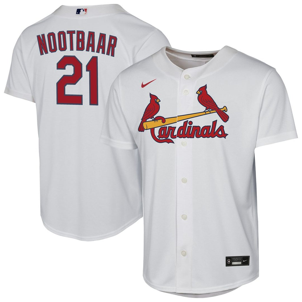 Lars Nootbaar St. Louis Cardinals Nike Youth Home Replica Player Jersey - White Official MLB Team Apparel Baseball Fan Gear
