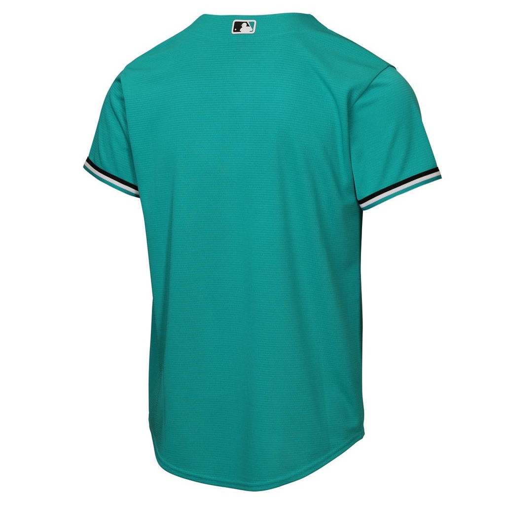 Miami Marlins Nike Youth Alternate Replica Jersey - Teal Official MLB Team Apparel Baseball Fan Gear
