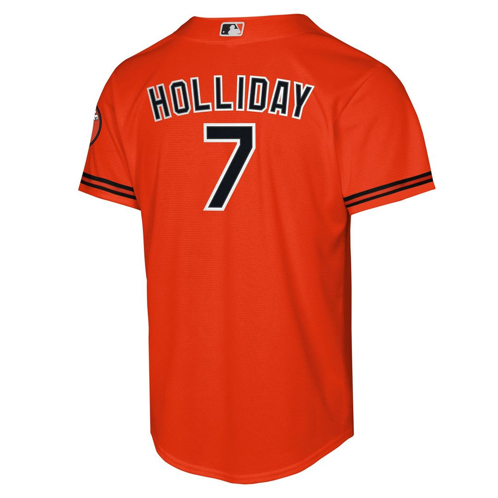 Jackson Holliday Baltimore Orioles Nike Youth Alternate 2 Stadium Player Jersey - Orange Official MLB Team Apparel Baseball Fan Gear