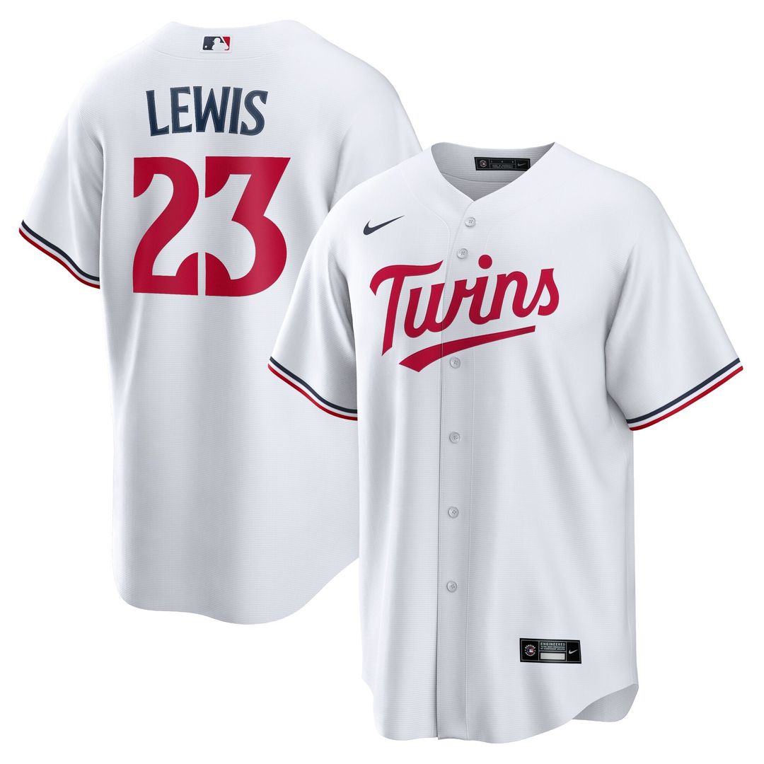 Royce Lewis Minnesota Twins Nike Replica Player Jersey - White Official MLB Team Apparel Baseball Fan Gear