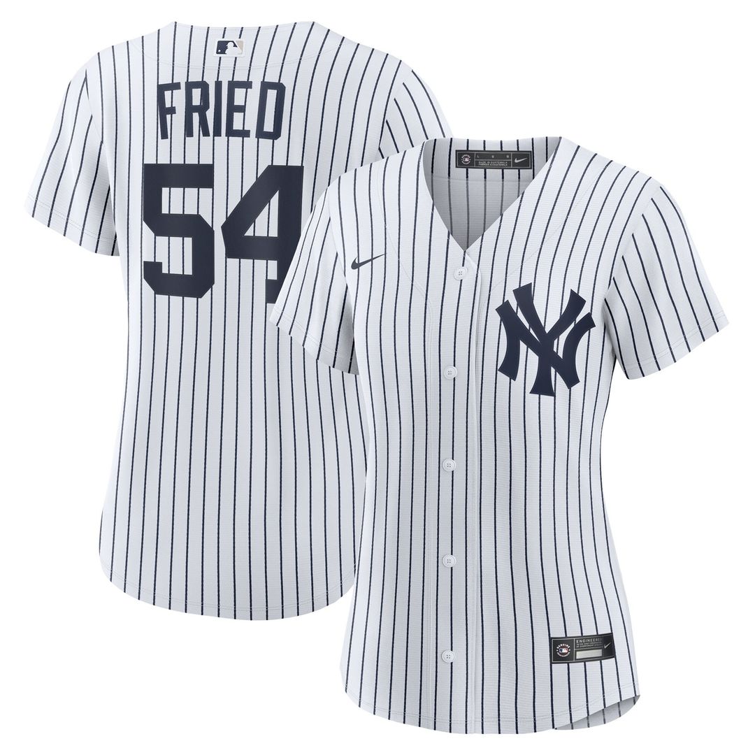 Max Fried New York Yankees Nike Women's Home Replica Player Jersey - White Official MLB Team Apparel Baseball Fan Gear