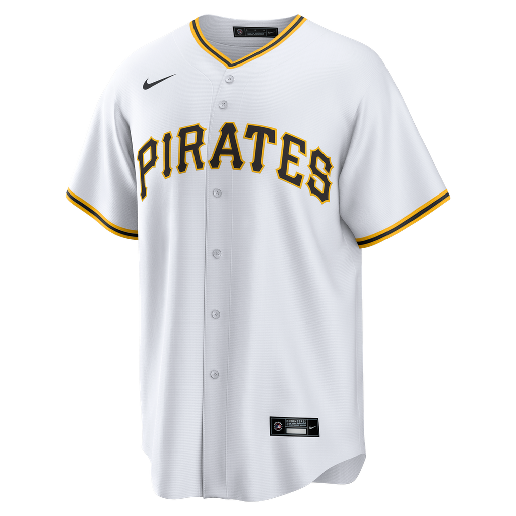 Konnor Griffin Pittsburgh Pirates Nike Home Replica Jersey - White Official MLB Team Apparel Baseball Fan Gear