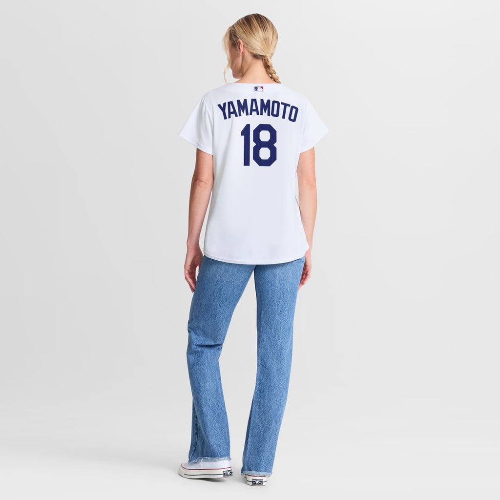 Yoshinobu Yamamoto Los Angeles Dodgers Nike Women's Replica Jersey - White Official MLB Team Apparel Baseball Fan Gear